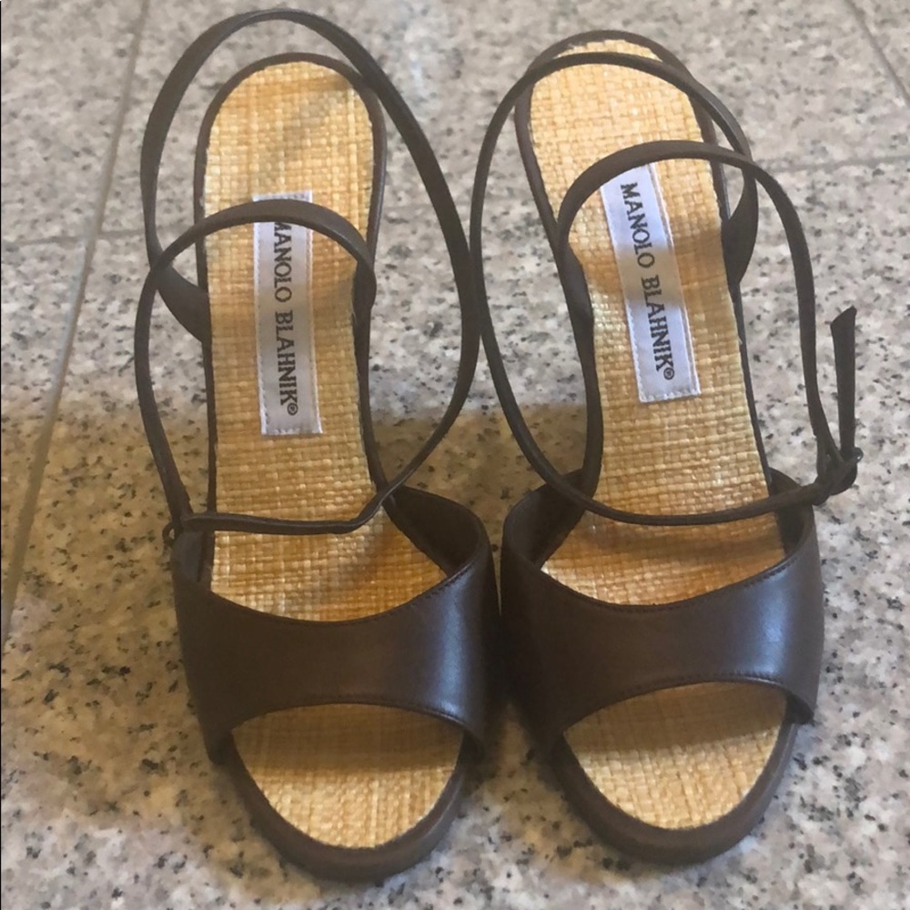 Manolo Blahnik Wedge Sandal